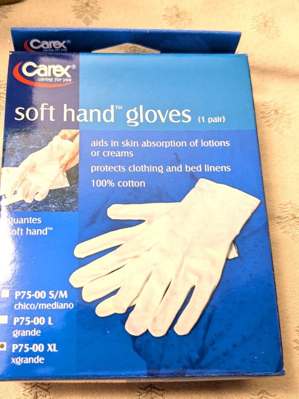 New! Case of 6 Pair of White Cotton Gloves XL